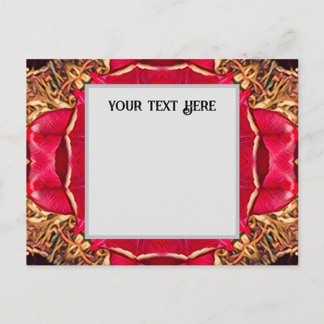 Carte postale Peony Hearts (Devant)