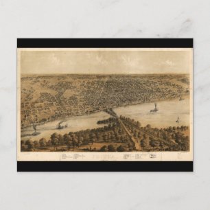 Carte Postale Peoria Illinois (1867)