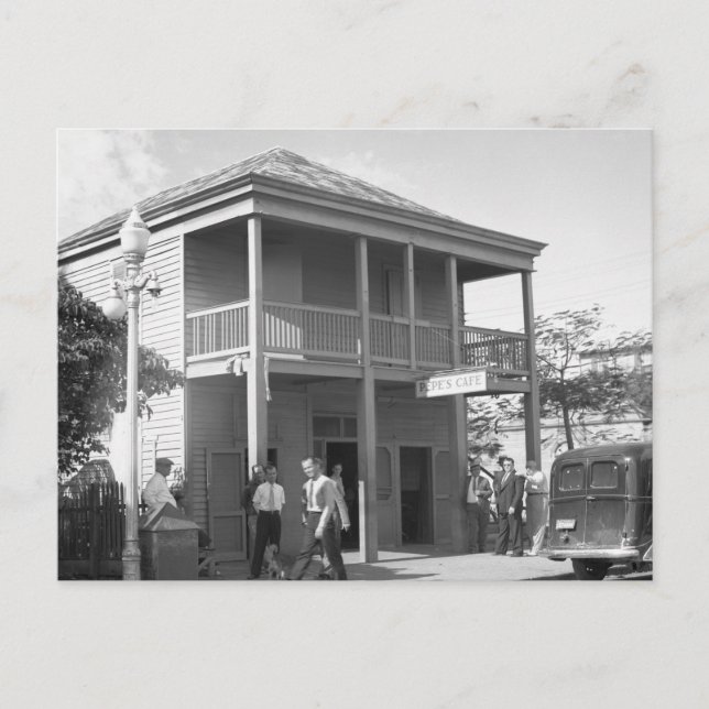 Carte Postale Pepe's Cafe, 1938 (Devant)