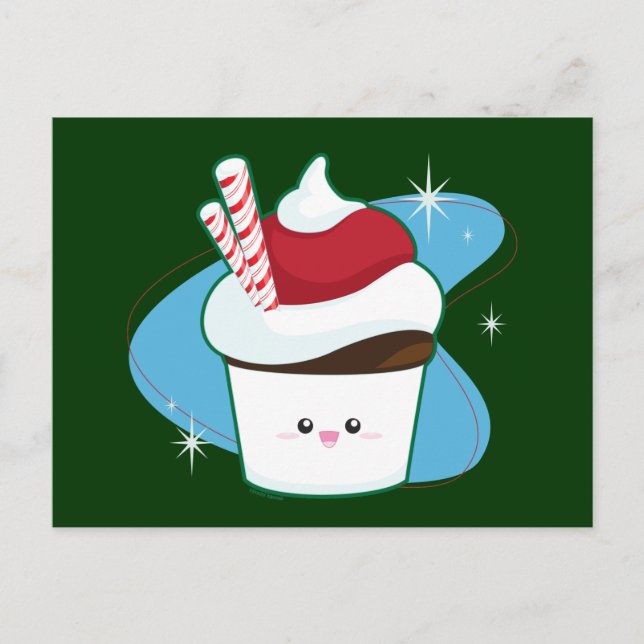 Carte Postale Peppermenthe Cupcake (Devant)