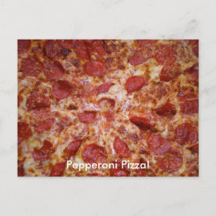Carte postale Pepperoni Pizza