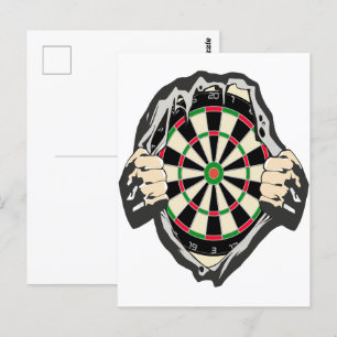 Carte Postale Percée vers le Bullseye - Ultimate Dartboard