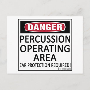 Carte Postale Percussion de zone d'exploitation