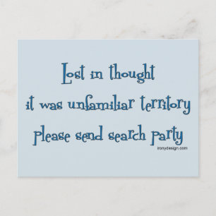 Carte Postale Perdu dans la pensée