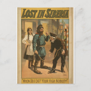 Carte Postale Perdu en Sibérie