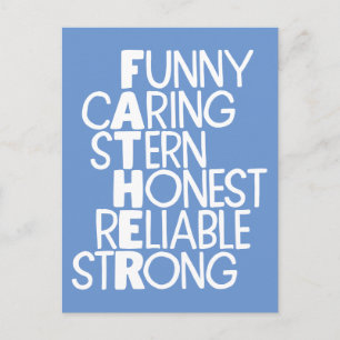 Carte Postale Père Attributs Mot-de-passe Art