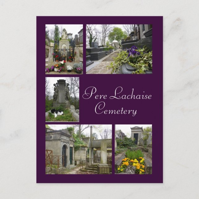 Carte Postale Pere Lachaise (Devant)
