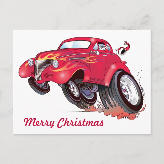 Carte postale père Noël 39 Chevy (Devant)