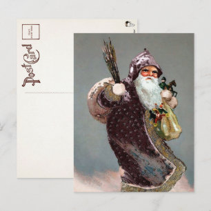 Carte postale Père Noël armée victorienne