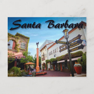 Carte postale père Noël Barbara California