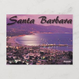 Carte postale père Noël Barbara California