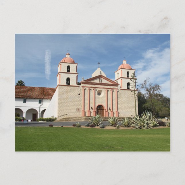 Carte Postale Père Noël Barbara Spanish Mission, Californie (Devant)