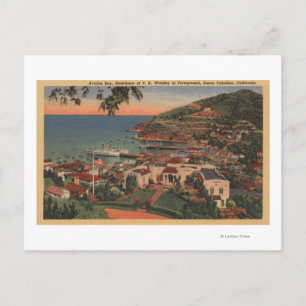 Carte Postale Père Noël Catalina, CA - Avalon Bay