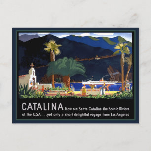 Carte Postale Père Noël Catalina Californie