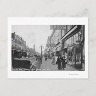 Carte Postale Père Noël Cruz, CA - Pacific Avenue