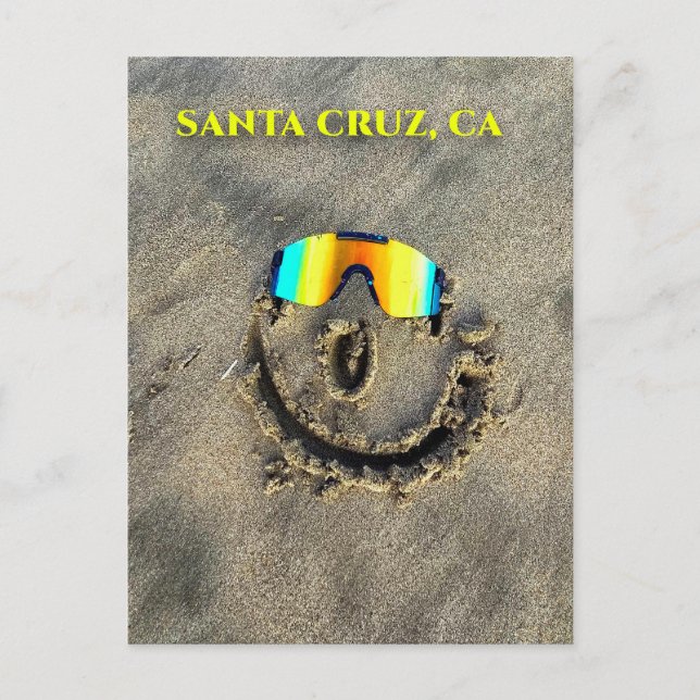 Carte postale père Noël Cruz California Beach (Devant)