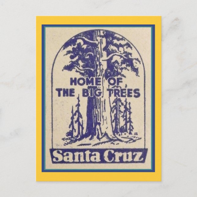 Carte Postale Père Noël Cruz California - Maison des grands arbr (Devant)