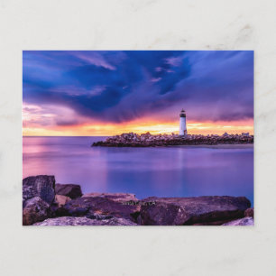 Carte Postale Père Noël Cruz, Phare de Californie