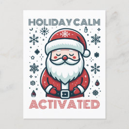 Carte postale Père Noël de vacances personnalisabl