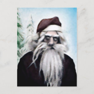 Carte postale Père Noël déplaisante