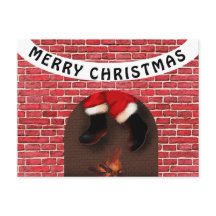 Père Noël descend la cheminée