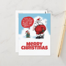 Père Noël et Elf Drôle Drôle