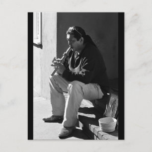 Carte Postale Père Noël Fe Flutist