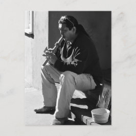 Carte Postale Père Noël Fe Flutist