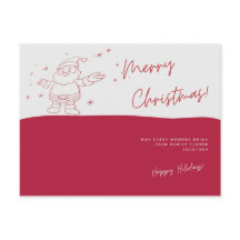Carte postale père Noël Joyeux Noël