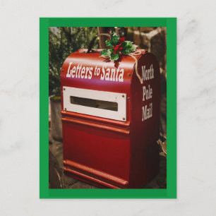 Carte postale père Noël Mailbox