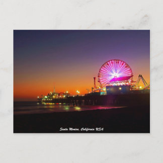 Carte Postale Père Noël Monica, Californie États-Unis