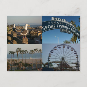 Carte postale père Noël Monica Collage