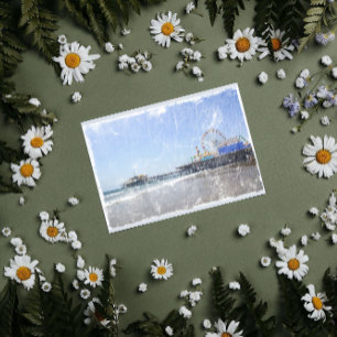 Carte Postale Père Noël Monica Pier - Shabby Chic Photo Edit