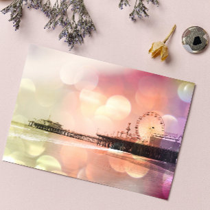 Carte Postale Père Noël Monica Pier - Sparkling Rose Photo Edit