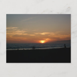 Carte postale père Noël Monica State Beach