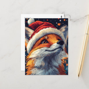 Carte Postale Père Noël Red Fox