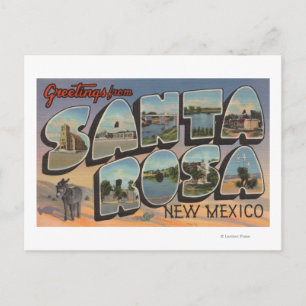 Carte Postale Père Noël Rosa, Nouveau-Mexique - Scènes de grande