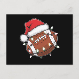 Carte Postale Père Noël Sports Noël Amant de Football Américain