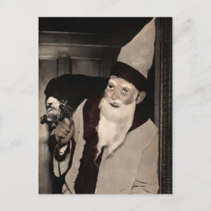 Carte postale Père Noël Vintage déplaisante