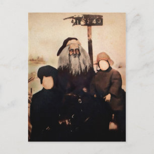 Carte postale Père Noël Vintage déplaisante