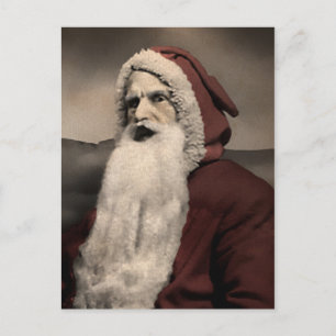 Carte postale Père Noël Vintage déplaisante