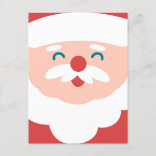 Carte Postale Père Noël Visage Père Noël Mignonne Noël Don T