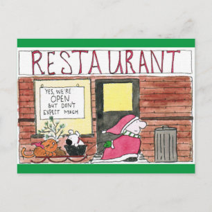 Carte Postale père Noël ziggy 2020 dans la ville