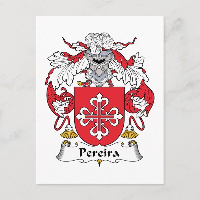 Carte Postale Pereira Family Crest (Devant)