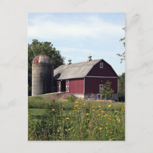 Carte Postale Perfect Red Barn et Silo