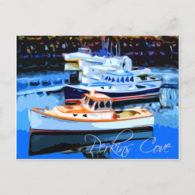 Carte Postale Perkins Cove Ogunquit Maine (Devant)