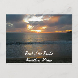 Carte Postale Perle du Pacifique Mazatlan Mexique coucher de sol