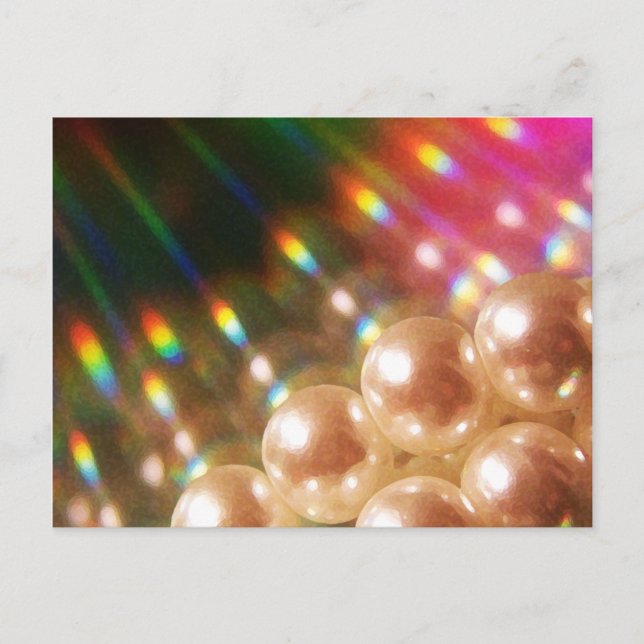Carte Postale Perles arc-en-ciel (Devant)
