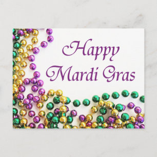 Carte Postale Perles de défilé Mardi Gras