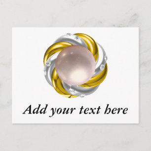 CARTE POSTALE PERLES ET DIAMANTS